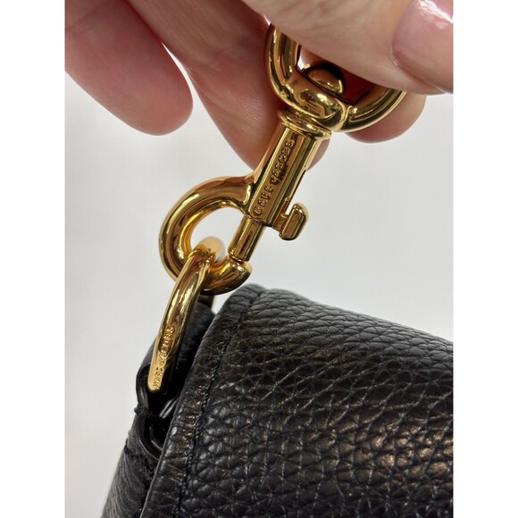 Marc Jacobs Empire City Crossbody Flap Shoulder Bag Black Leather - Picture 4 of 15